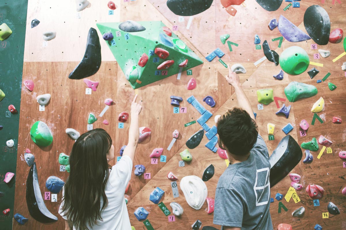 ホールドを探す様子