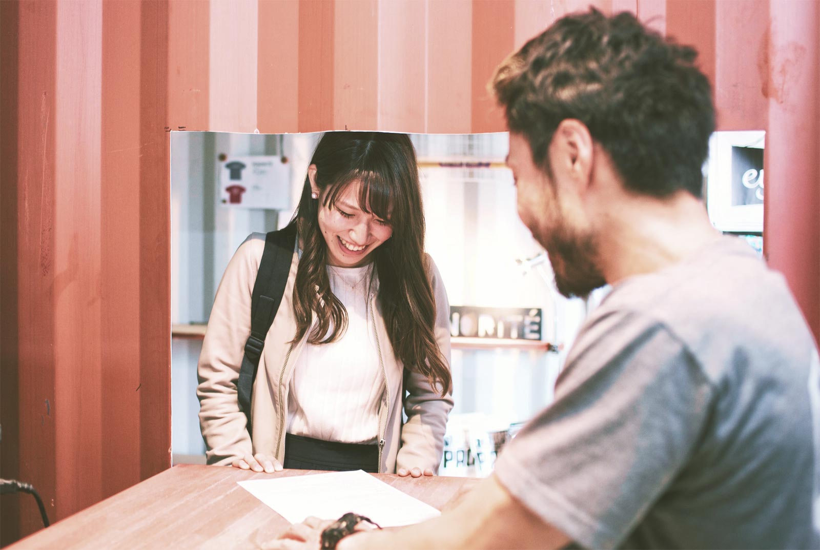 受付カウンターの様子